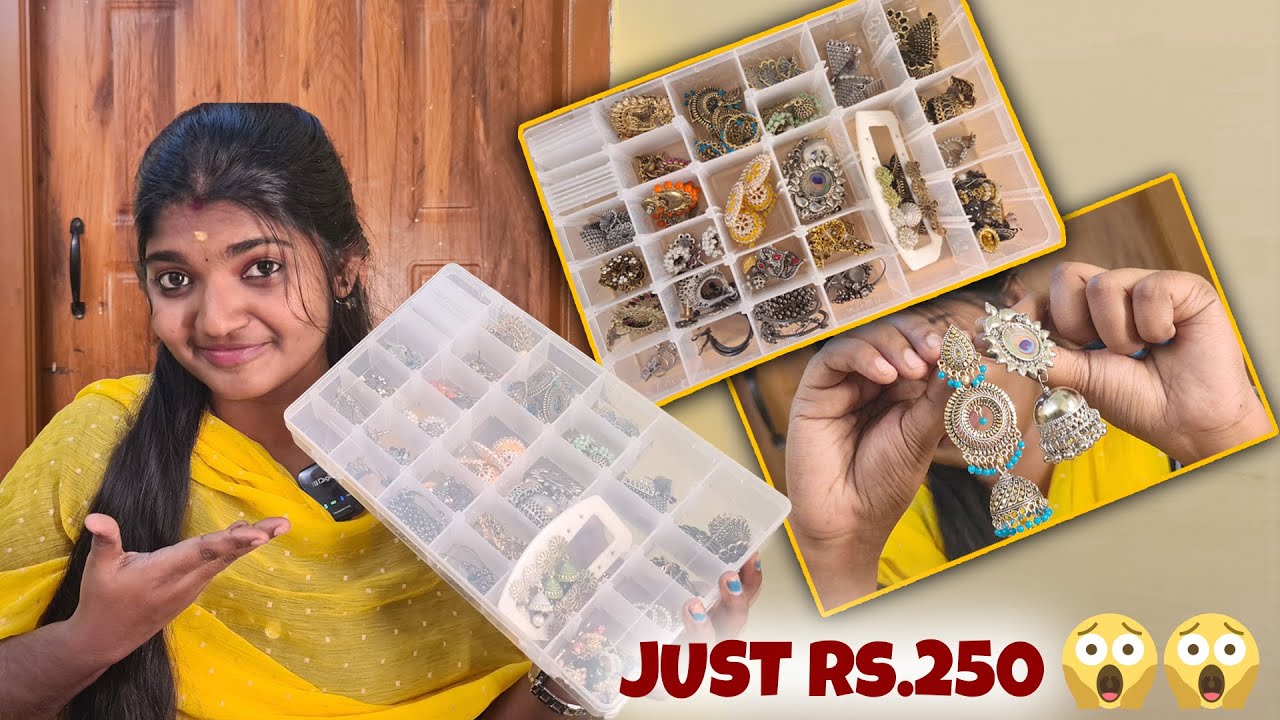 இதுல எதுவுமே நான் வாங்கல 🤣🤣 | MY EAR RINGS COLLECTIONS 🥰
