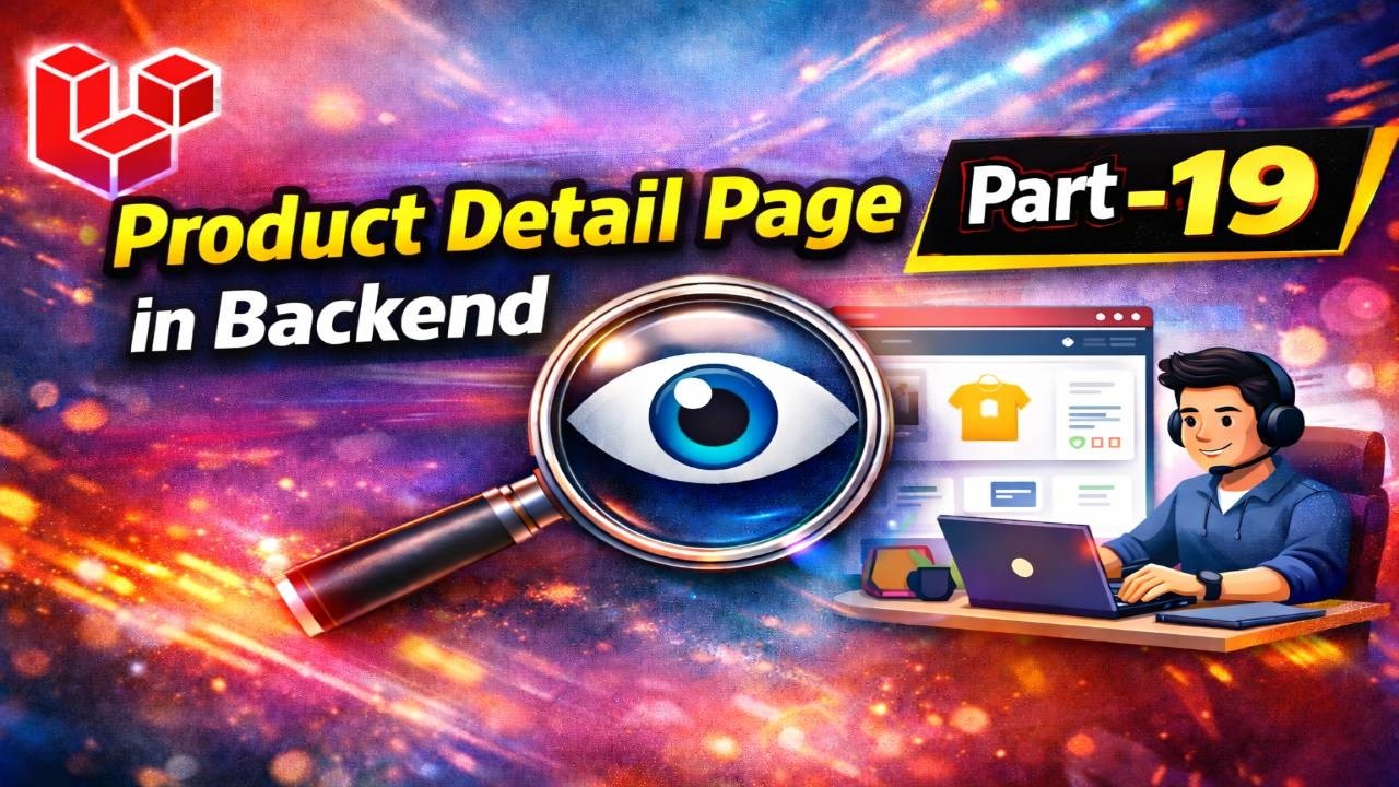 Laravel Product Show Details Page Backend Mein Kaise Banaye | Admin Panel View Setup | Part 19