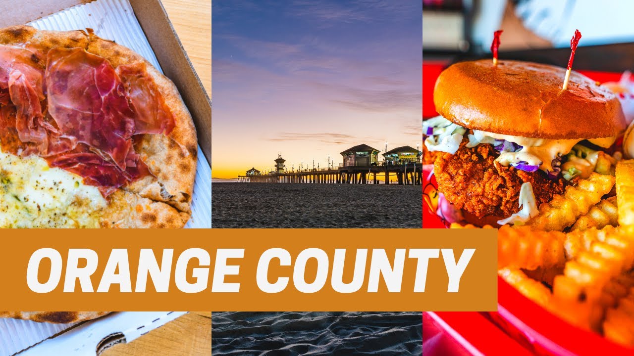 Costa Mesa FOOD TOUR + Huntington Beach! Orange Country Vlog | Travelling Foodie
