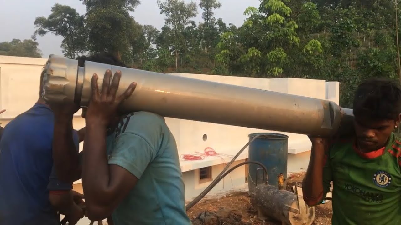 Borewell drilling in hilly area കുന്നിന്‍ മുകളില്‍ കുഴൽകിണർ #borewell
