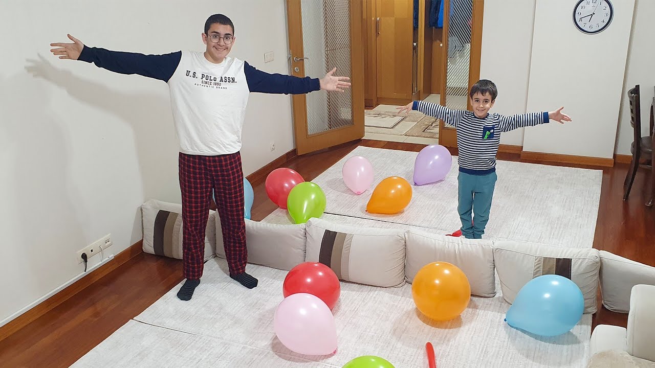 Berat ile Buğra Balon Patlatma Yarışı Yaptı
