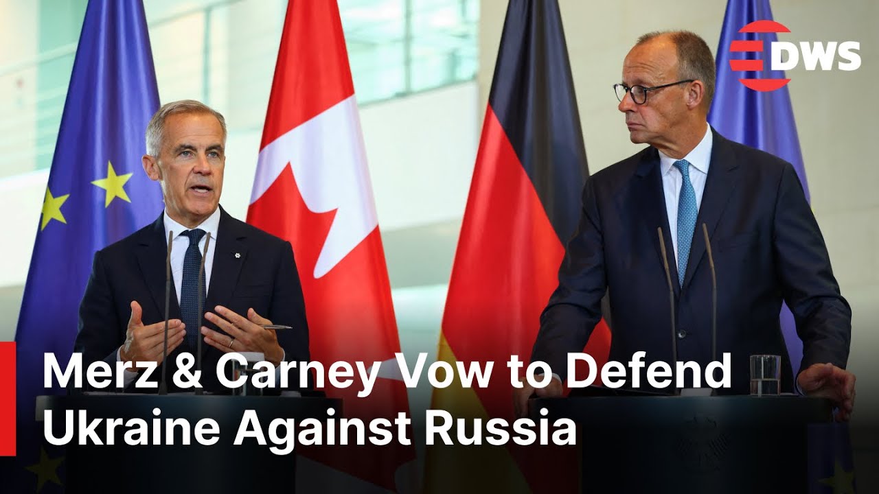 FULL PRESSER: German Chcll. Merz & Canadian PM Carney Vow to Defend Ukraine Against Russia | AC1E