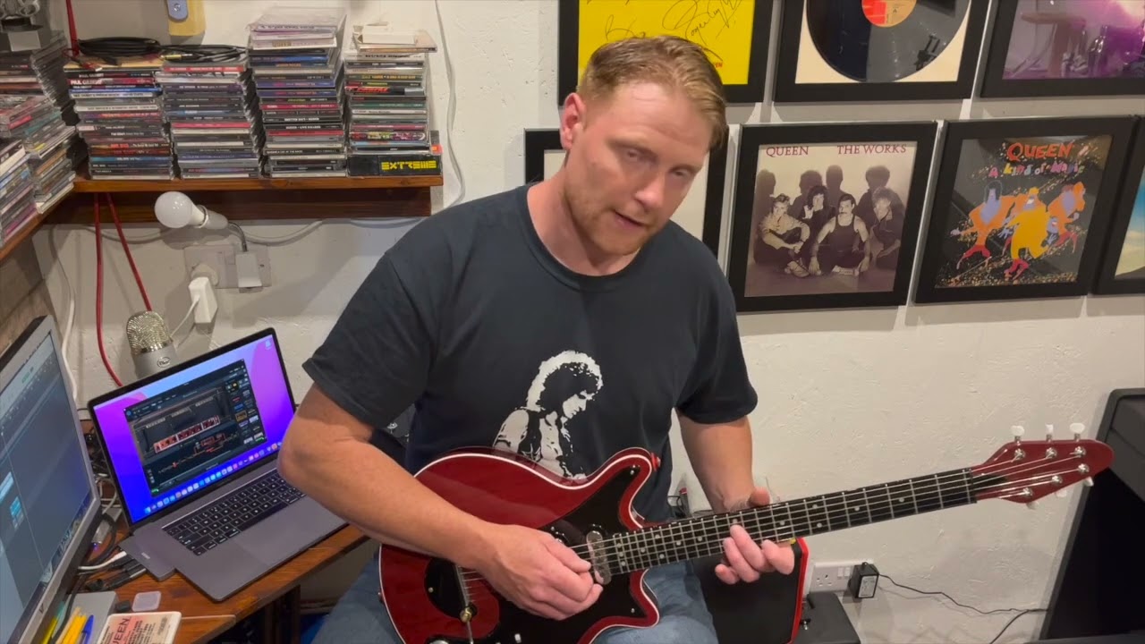 How to play the  One Vision guitar intro solo from Wembley ‘86 by Queen