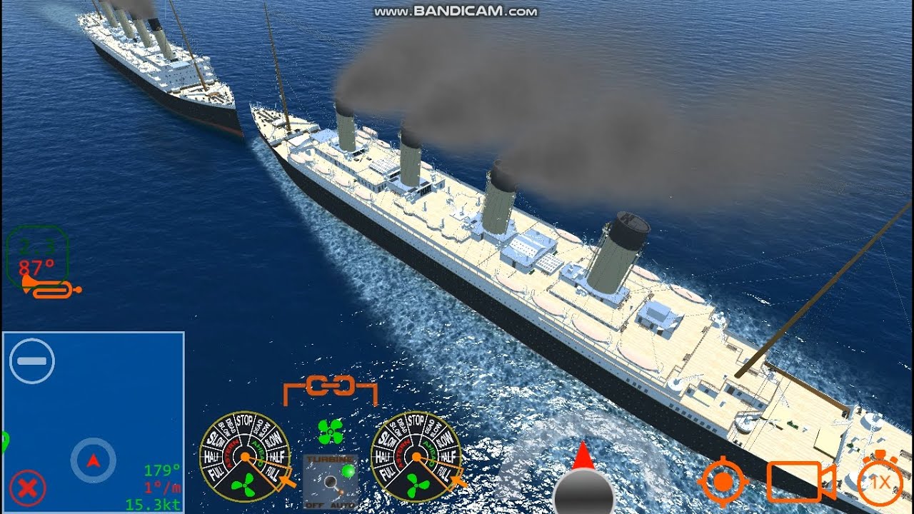 RMS Olympic VS RMS Olympic - Ship Handling Simulator - Ship Mooring 3D