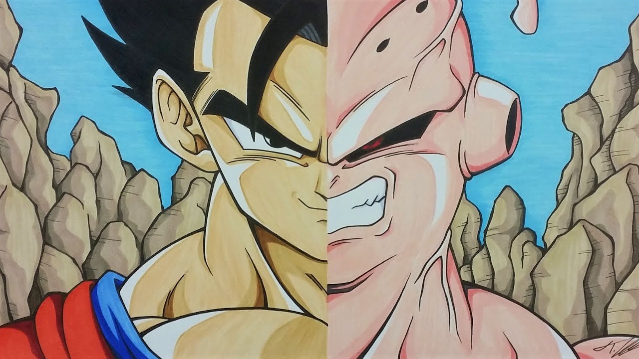 Drawing Tutorial: How to Draw Ultimate Gohan vs Super Buu + GIVEAWAY | TolgArt