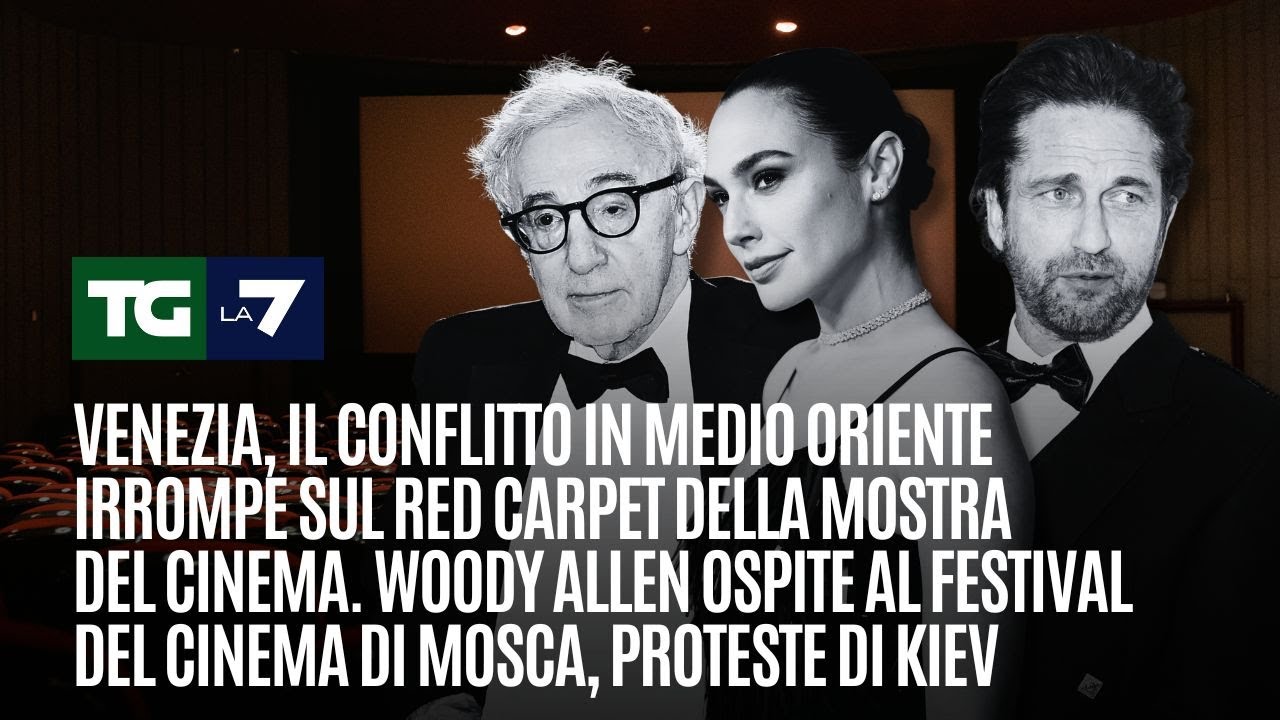 Venezia, il conflitto in Medio Oriente irrompe sul red carpet della Mostra del Cinema