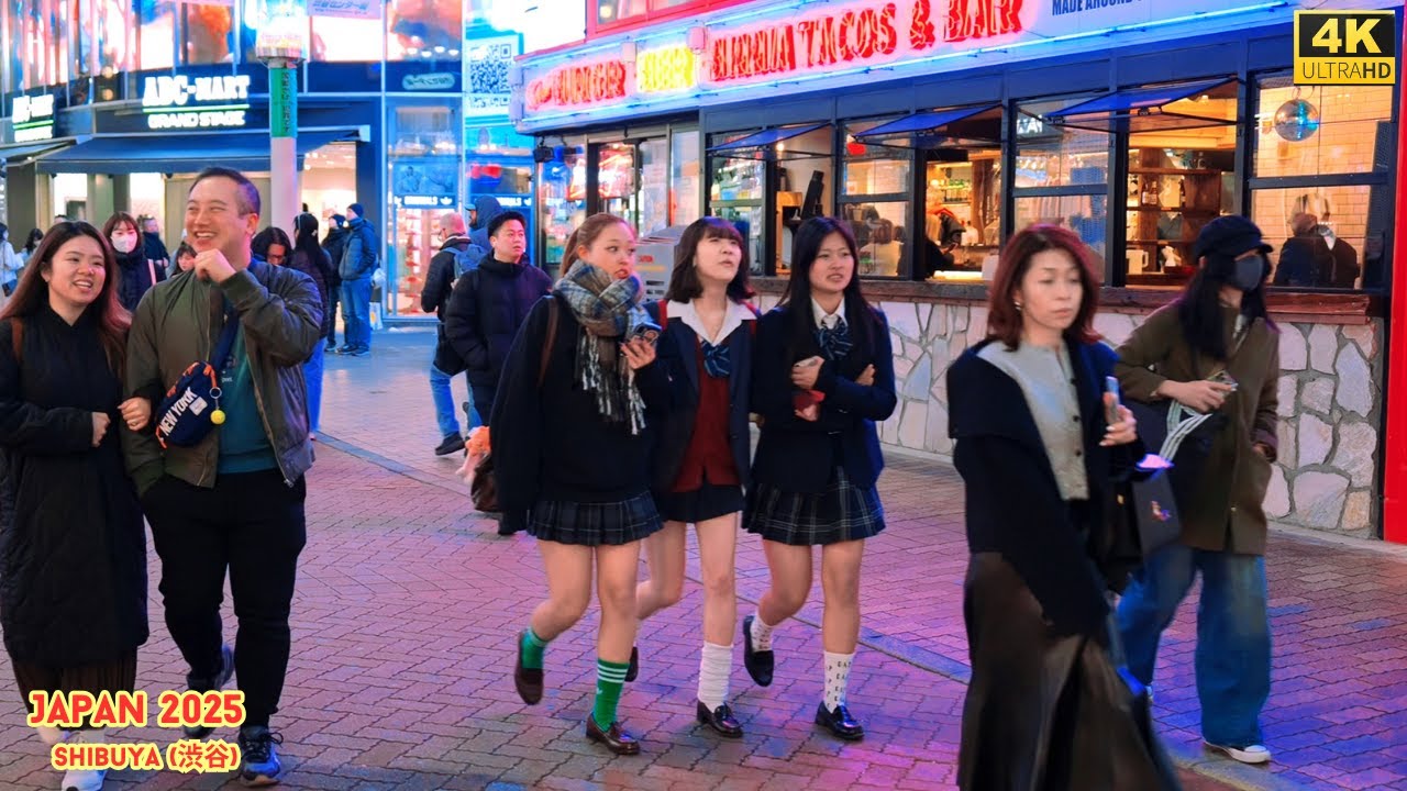 4K HDR Japan travel 2025 | Walk in Shibuya (渋谷) Tokyo Japan | City ambience Nature for relaxing