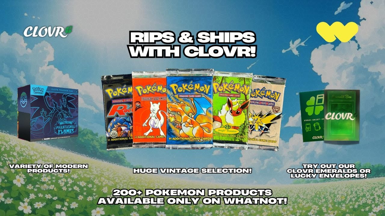 CHARIZARD HUNT WITH CLOVR!!! CHECK OUT OUR  LIVE SHOP ON WHATNOT!