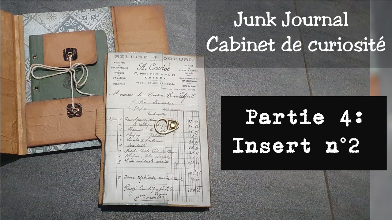Junk Journal Cabinet de Curiosité (4) Insert n°2