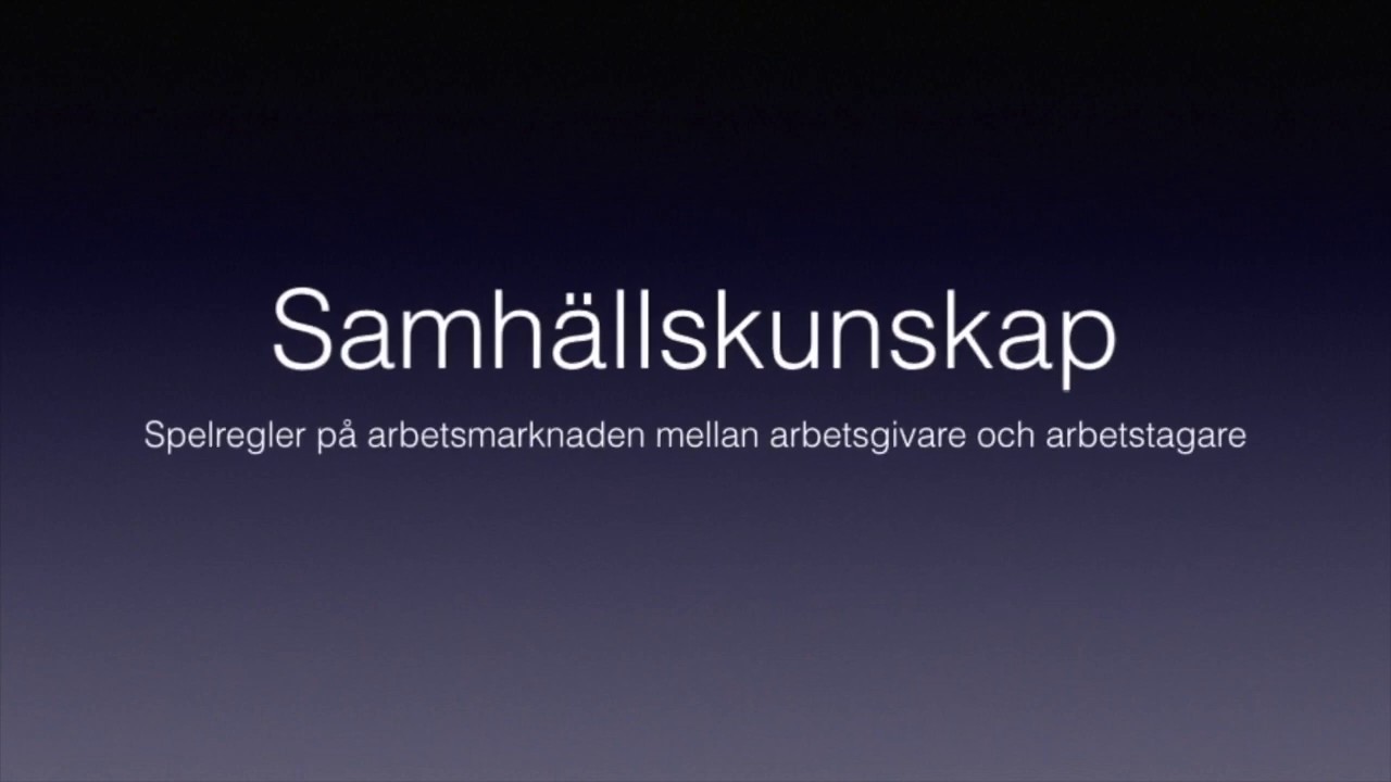 Spelregler på arbetsmarknaden mellan arbetsgivare och arbetstagare
