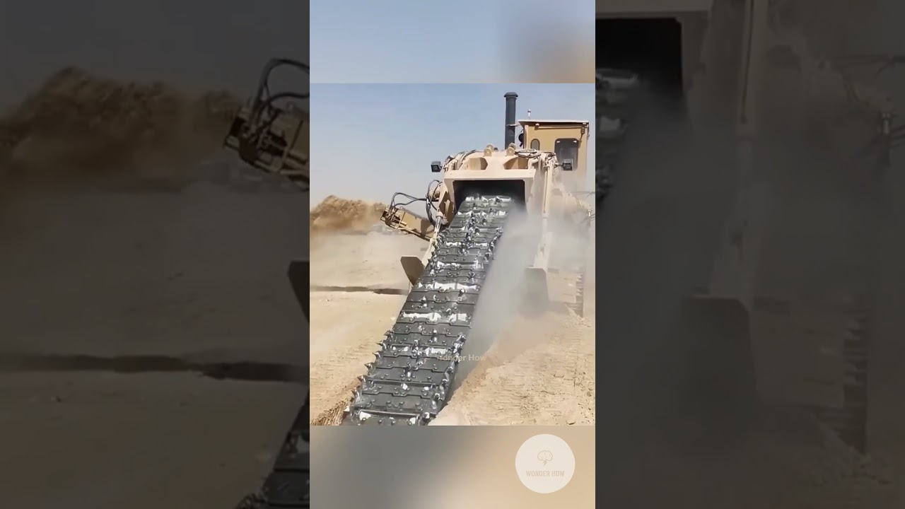 Biggest Chainsaw Digger !? #facts #machine #industrial #jcbvideo #amazing #technology #construction