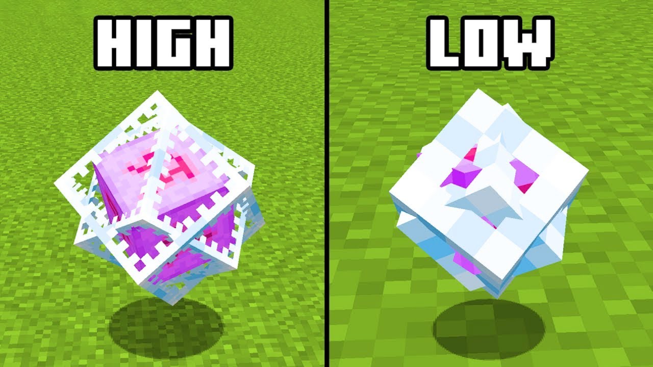 HIGH vs LOW textures - minecraft compilation