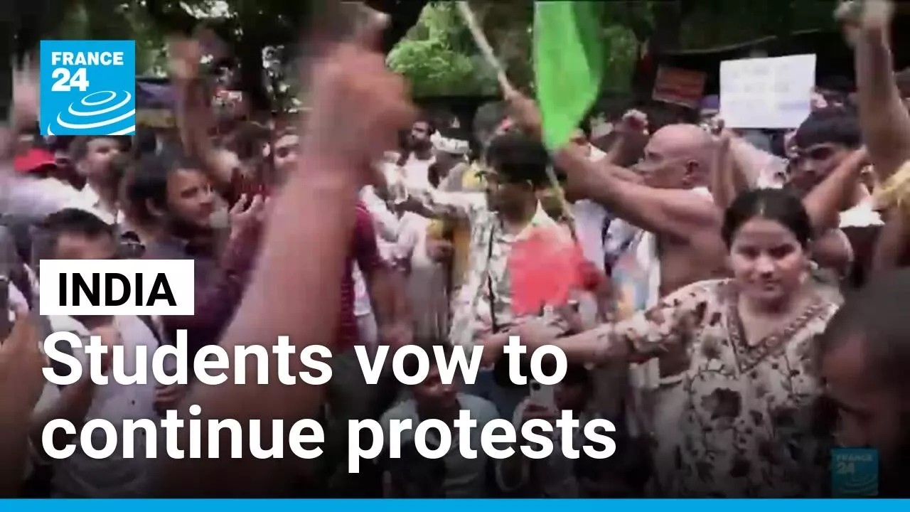 Indian students vow to continue 'cockroach movement' protests despite crackdown &bull; FRANCE 24