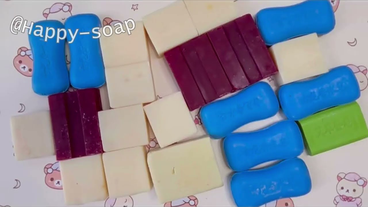 ASMR Soap Cutting|Dry Soap Cutting ASMR|Satisfying Sound ASMR|No Talking|Crispy Lovely Vintage Soaps
