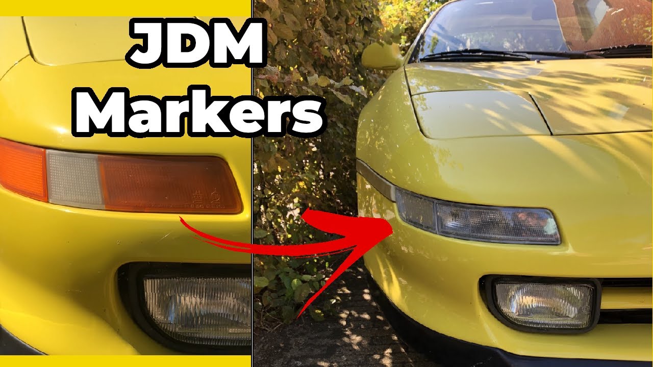HOW TO INSTALL JDM MR2 CLEAR Front & Side MARKERS! - Cheap, Clean and Easy MOD! - MR2 Project pt. 2