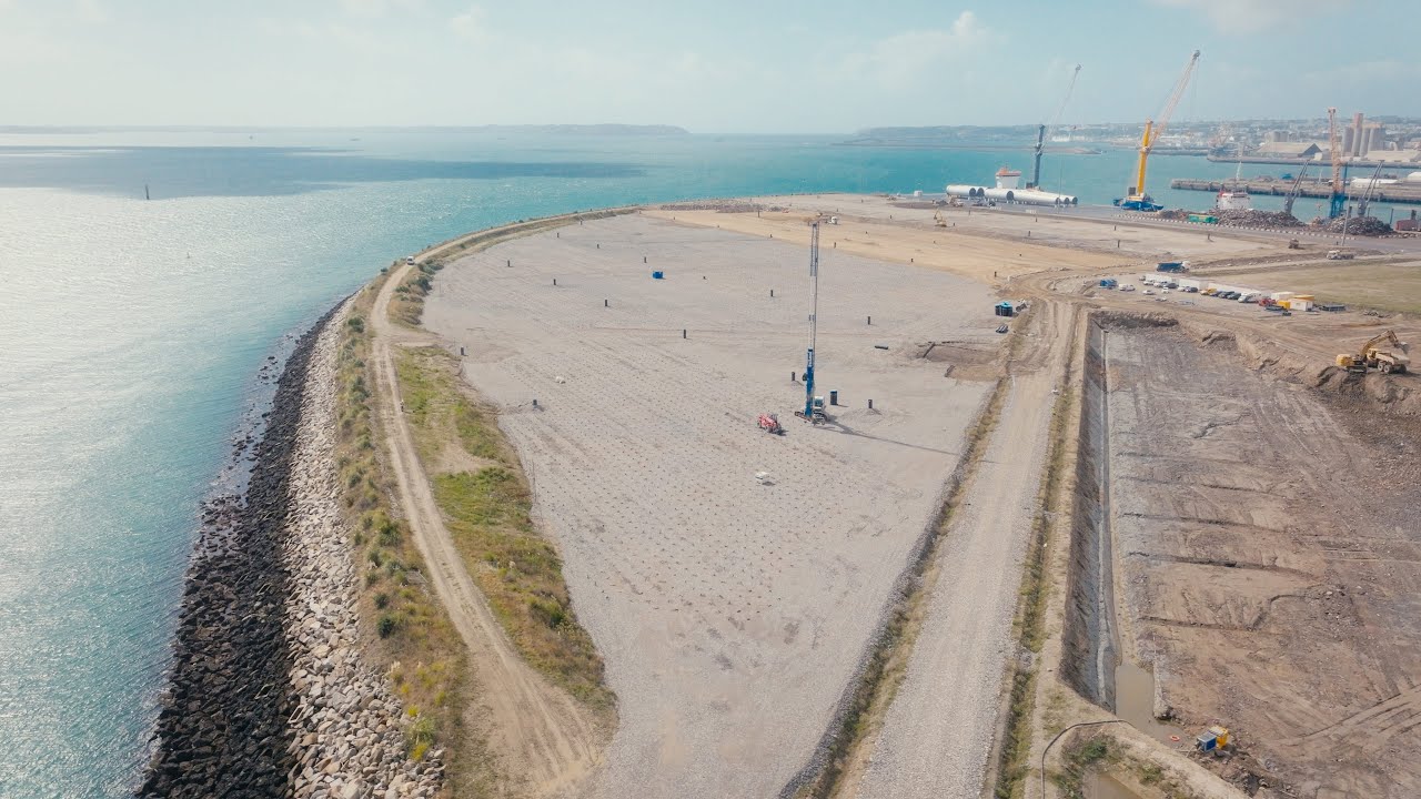 Inclusol TS au Polder de Brest suivi de chantier au drone