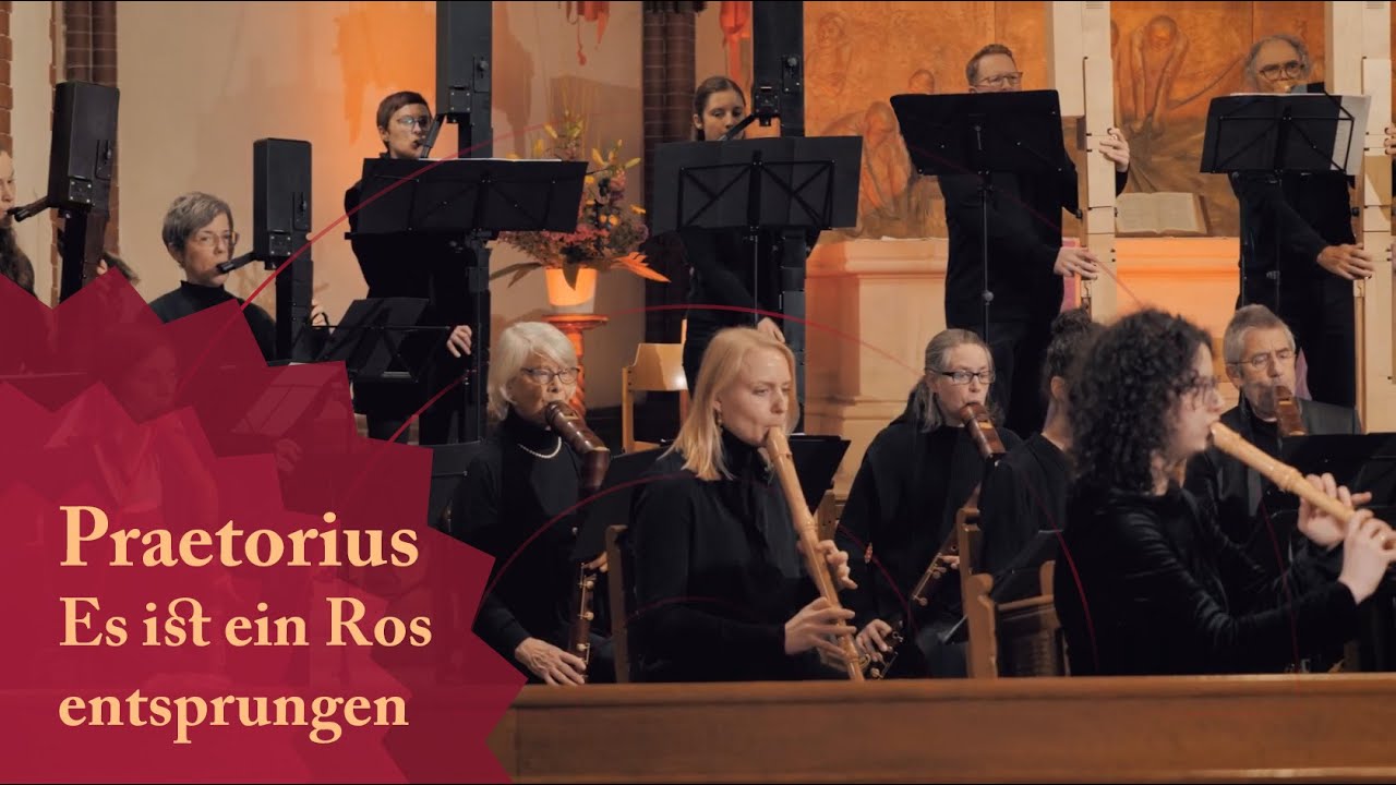 Praetorius: Es ist ein Ros entsprungen | Berliner Blockflöten Orchester