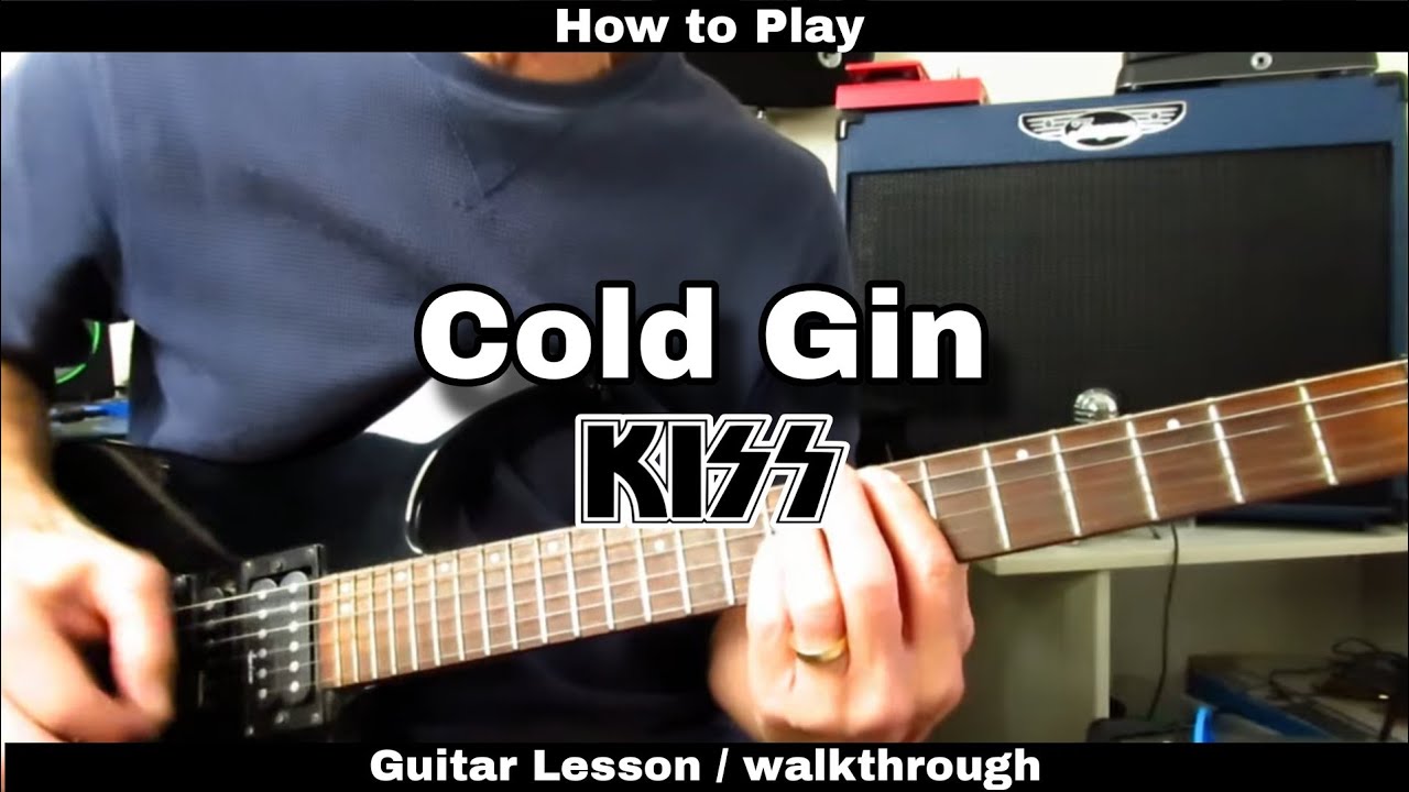 Как играть COLD GIN - Kiss (Эйс Фрейли). Урок игры на гитаре / прохождение.
