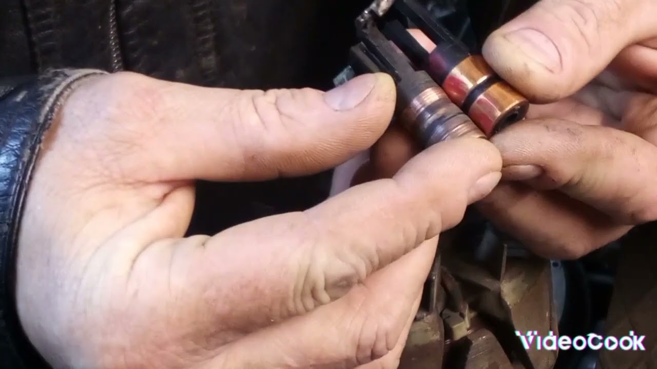 как поменять токосъемные кольца на генераторе калина1.