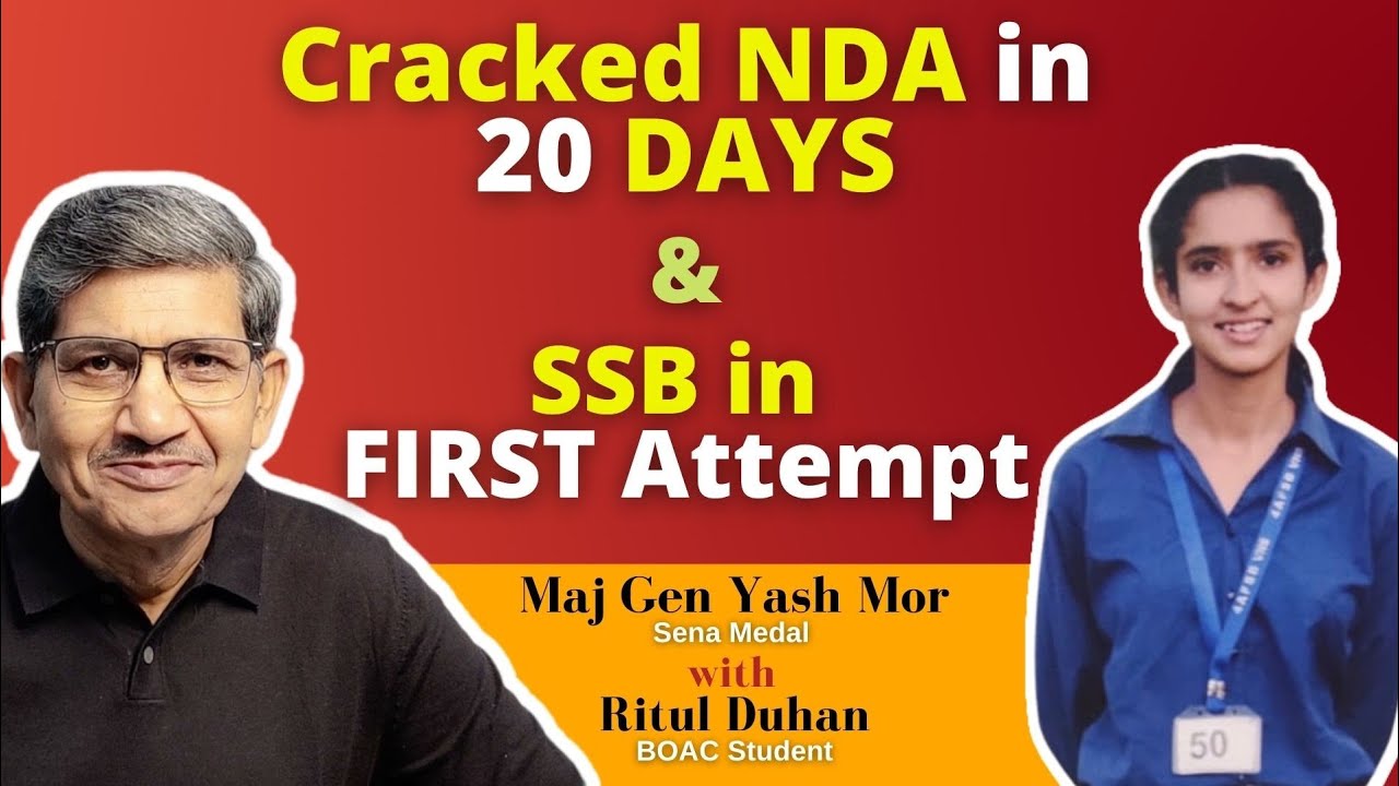 Ritul Duhan with Maj Gen Yash Mor,SM | One of the FIRST GIRLS to be Recommended for NDA #MorTalks