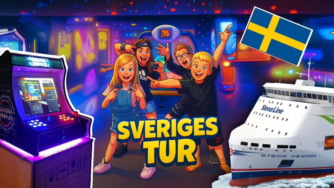 Stena Line + Spillemaskiner = Den VILDESTE tur! 🎮 🇸🇪🚢