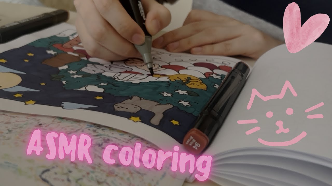 ASMR Coloring For Relaxation | NO TALKING (mostly)