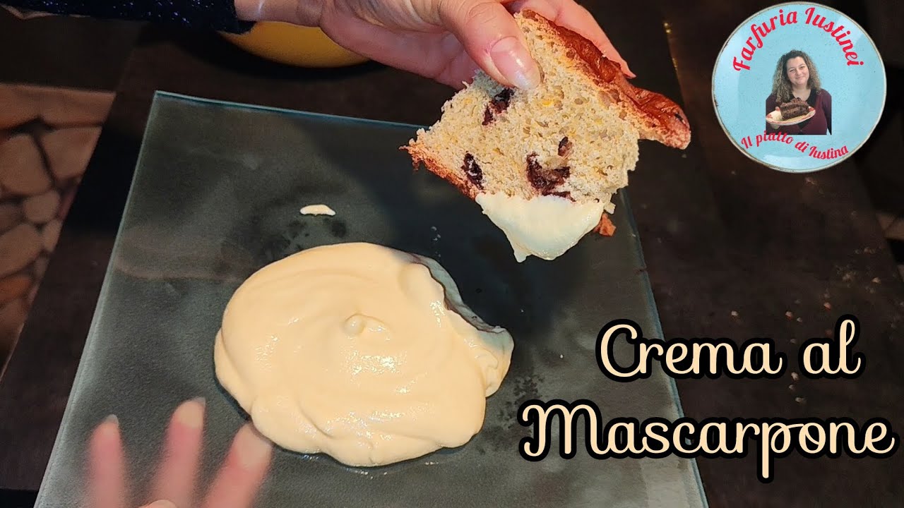 CREMA al MASCARPONE per PANETTONE e pandoro, senza cottura 👌
