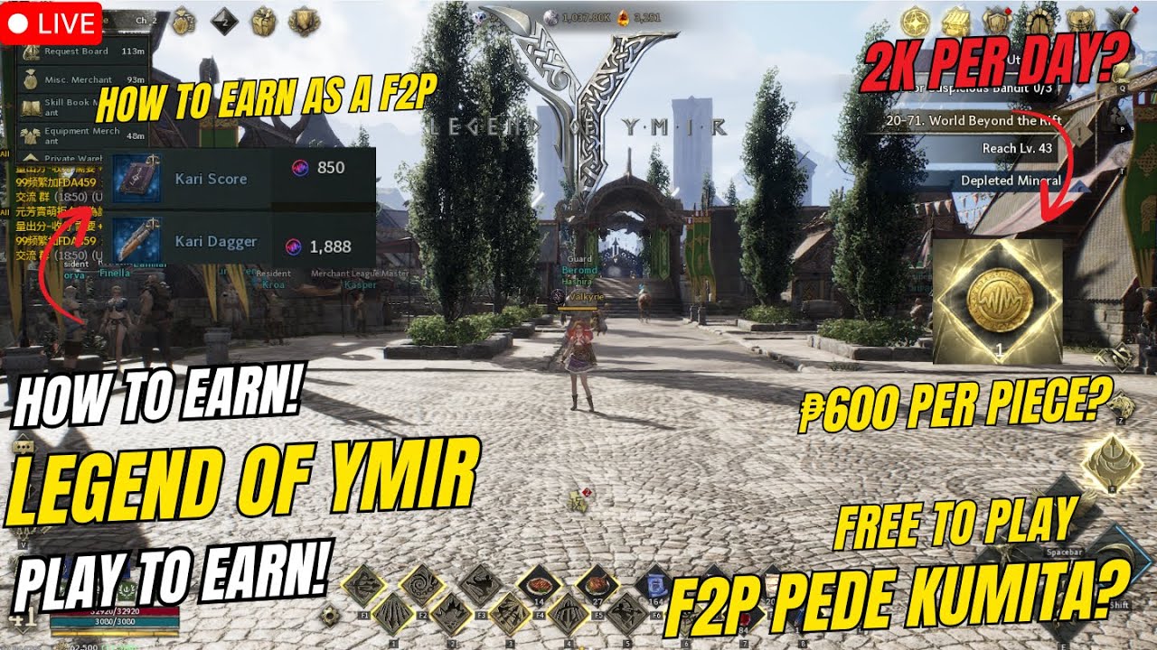 Legend Of Ymir | How To Earn , F2P! ( Tagalog)