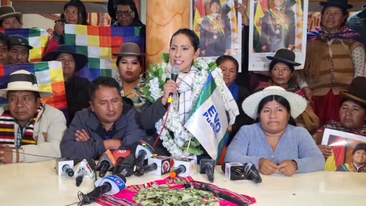 Instrumento Político presenta a Wilma Alanoca de El Alto como Vicepresidenta de Evo Morales Ayma