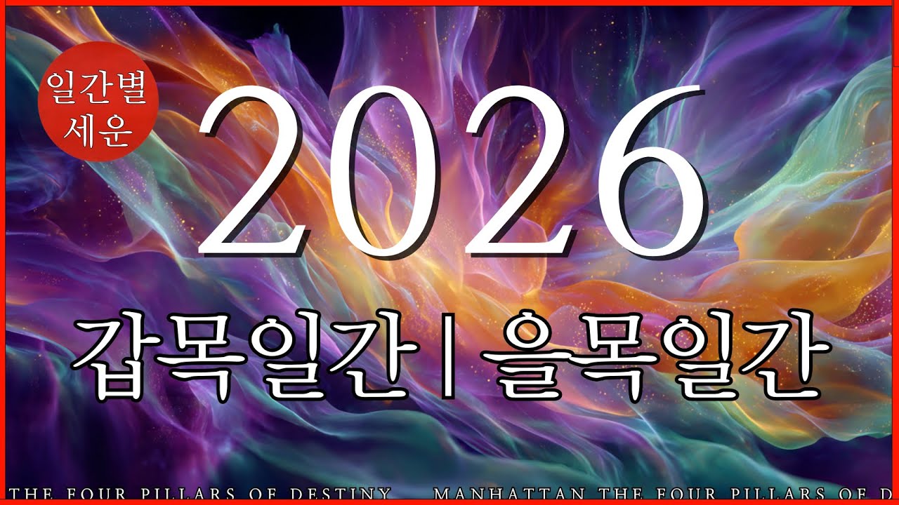 2026 병오년 세운 | 갑목일간 을목일간