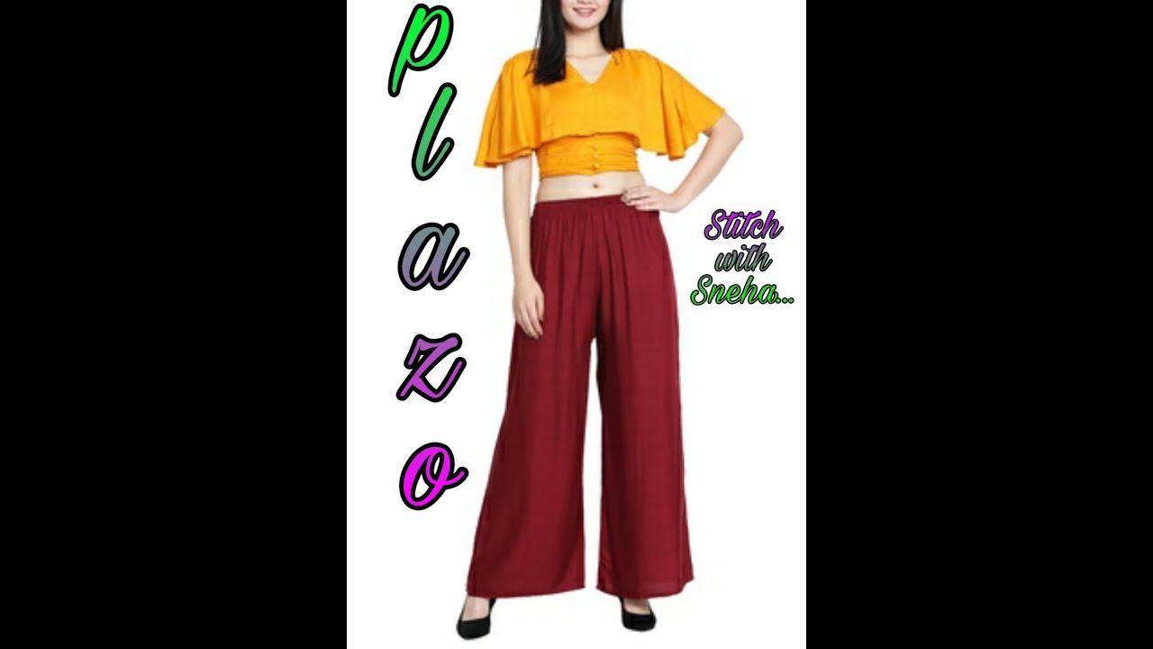 #plazo pant#plazo cutting #how to cut &stich plazo pant#simple plazo#easy plazo cutting #loose plazo