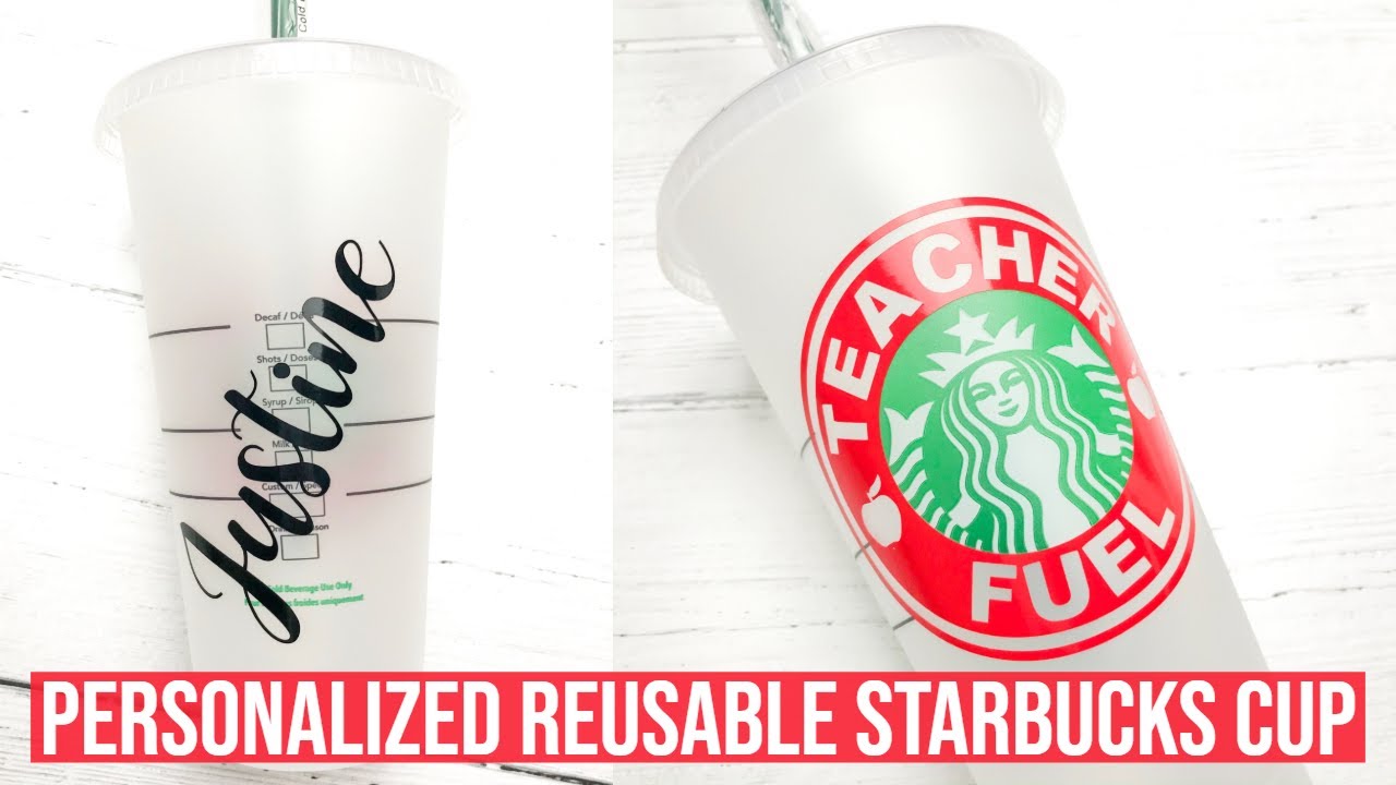 PERSONALIZED STARBUCKS CUP WITH CRICUT | CRICUT STARBUCKS CUP TEMPLATE