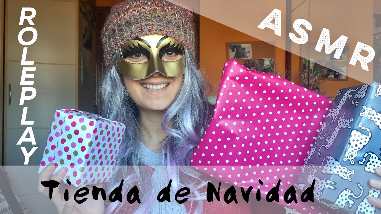 ASMR | Roleplay | Tienda de Navidad | Envolviendo regalos