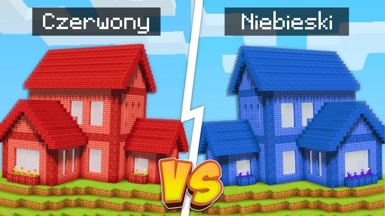 Poprosiłem 10 LOSOWYCH OSÓB aby budowali TYLKO W JEDNYM KOLORZE w MINECRAFT!
