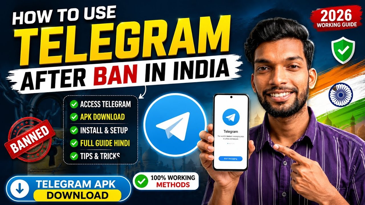 How to Use Telegram After Ban in India | How to Access Telegram After Ban | Telegram Apk Download
