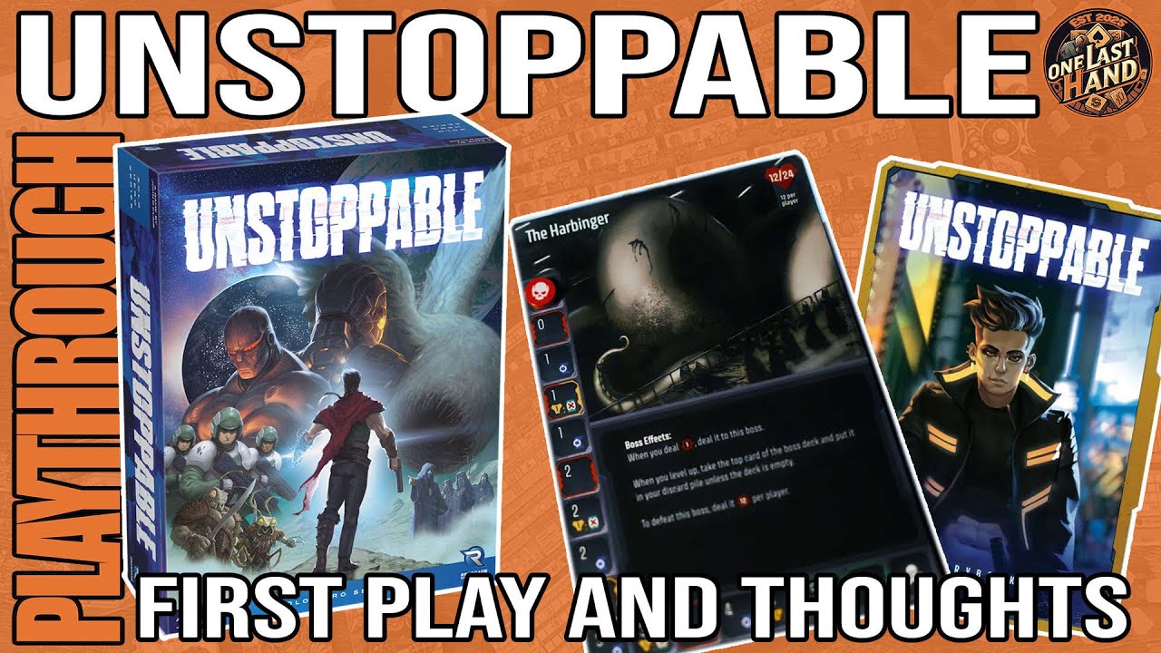 Unstoppable Solo Playthrough: Kai Silver vs The Harbinger - A Great Solo Deck Builder & Card Crafter