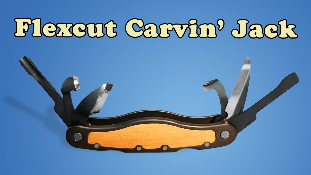 The BEST Wood Carving Multi-Tool! FlexCut Carvin' Jack Knife Review