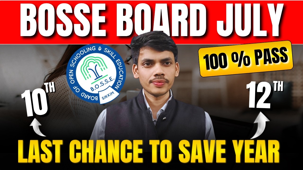 BOSSE Board Se 10th & 12th Pass Kare | Fail Students Ke Liye Golden Chance | BOSSE Admission
