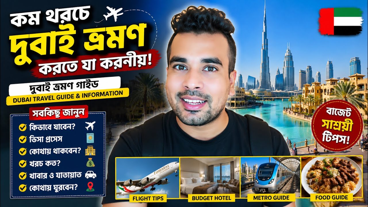 কম খরচে দুবাই ভ্রমণ করতে যা করণীয় | দুবাই ভ্রমণ গাইড - Dubai travel guide & information