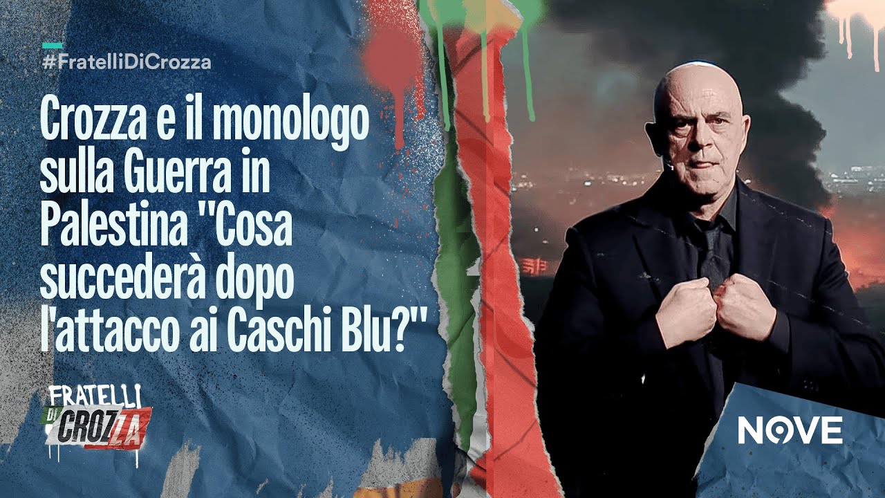 Crozza e il monologo sulla Guerra in Palestina 