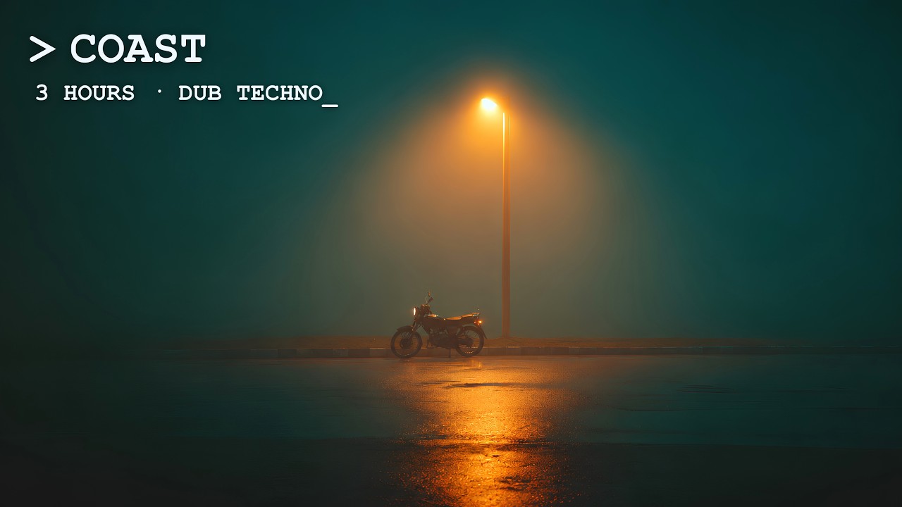 COAST // Analog Dub Techno for Deep Work &middot; 3 Hours &middot; No Drops