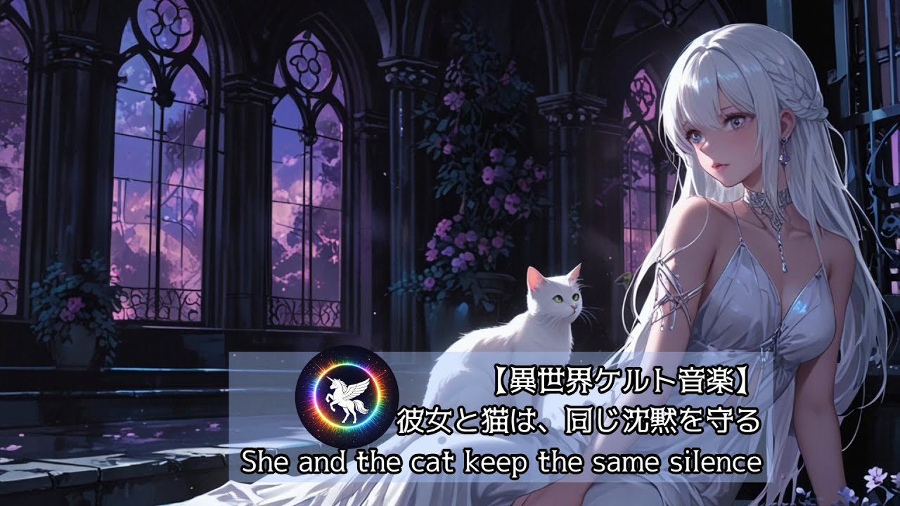 【1時間】異世界ケルト音楽｜彼女と猫は、同じ沈黙を守る「She and the cat keep the same silence」