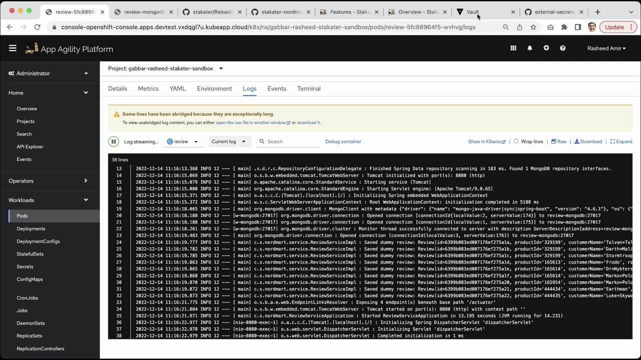 Stakater Reloader, Vault OSS & External Secrets in Action | Kubernetes