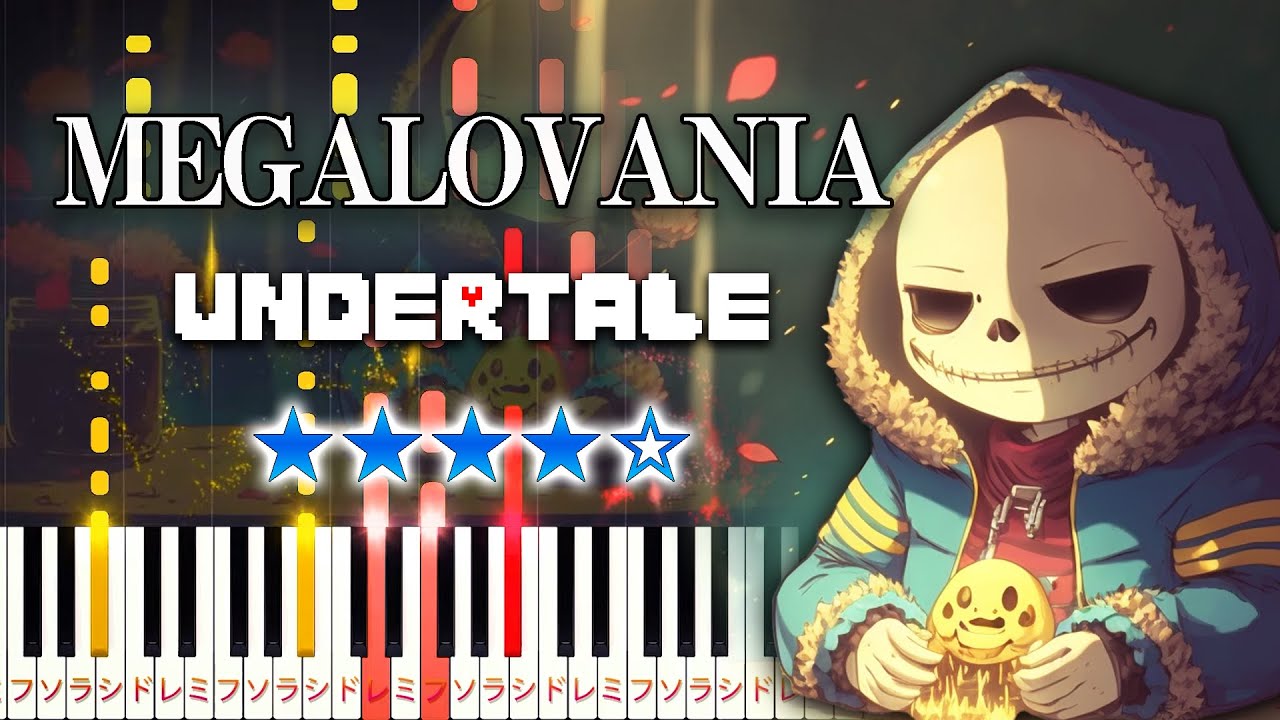 UNDERTALE - MEGALOVANIA - Hard Piano Tutorial [Piano Arrangement]