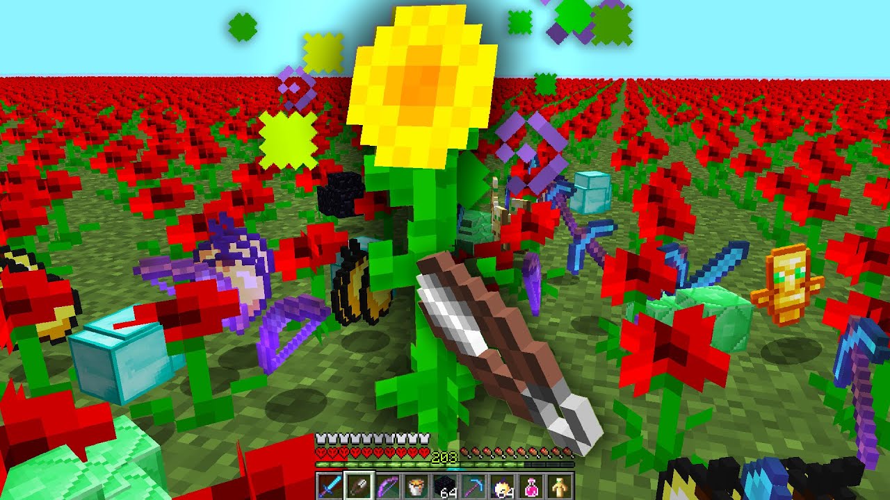 Minecraft Flower Power UHC but there are INFINITE flowers...