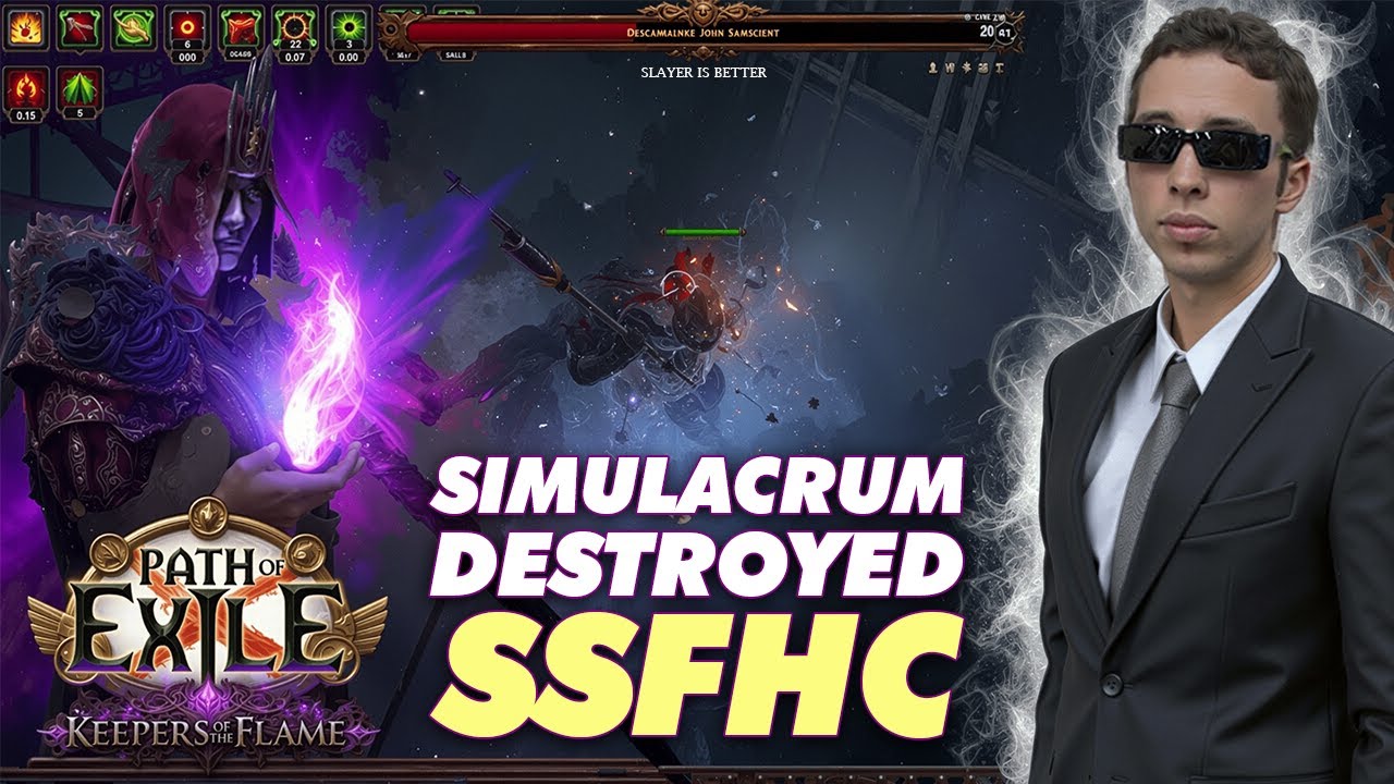 Keepers of the Flame Slayer DESTROYING Simulacrum SSFHC | POE Patch 3.27