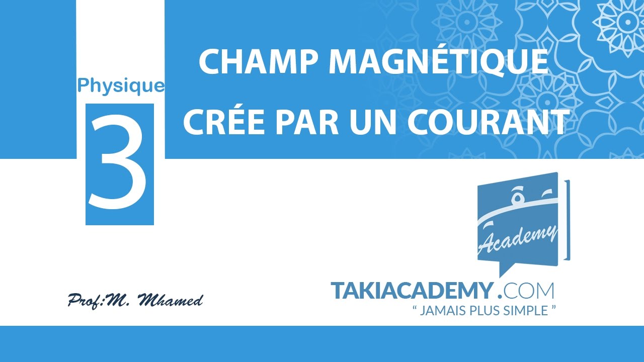 3ème année_COURS PHYSIQUE_  CHAMP MAGNETIQUE CREE PAR UN COURANT