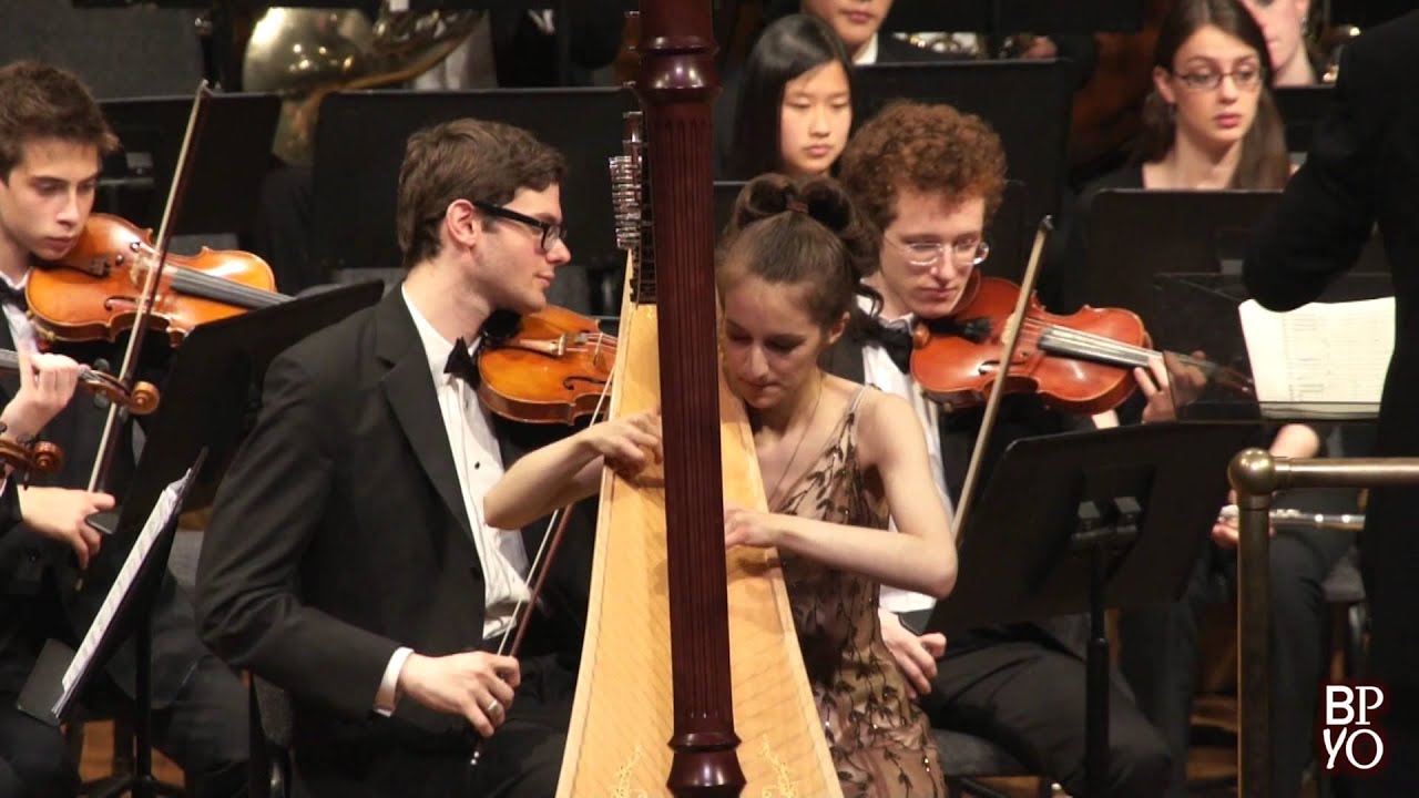 Ginastera: Concerto for Harp - 3rd movement - Anna DeLoi (harp), Benjamin Zander (conductor)