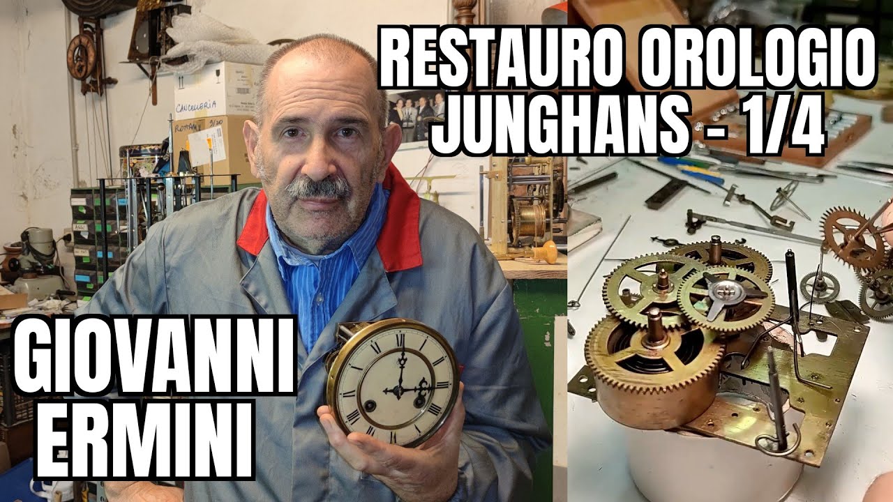 Giovanni Ermini: Restauro e Pulitura Orologio Junghans dei primi del XX Secolo - 1/4