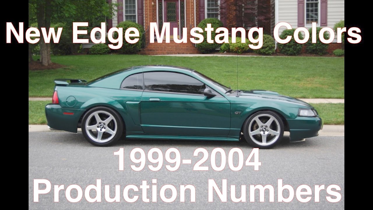 1999-2004 Mustang Colors & Production